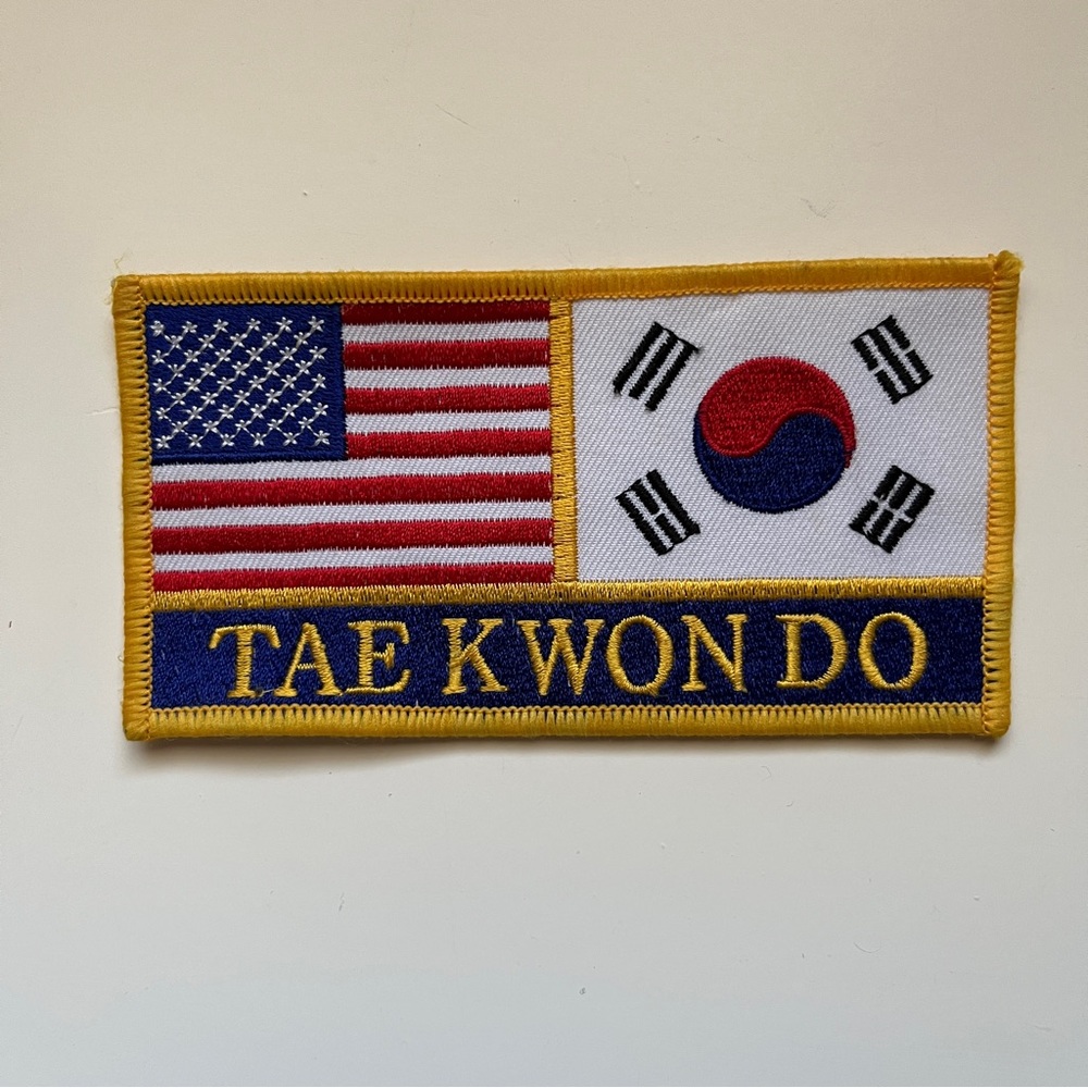 Vintage Taekwondo Badges TKD Martial Arts sporty uniform 90s olympics USA (5ct) - Picture 5 of 15